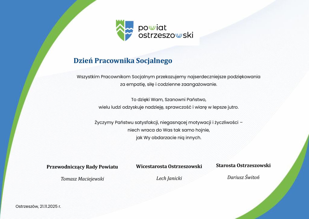 Dzień Pracownika Socjalnego! Dziękujemy!