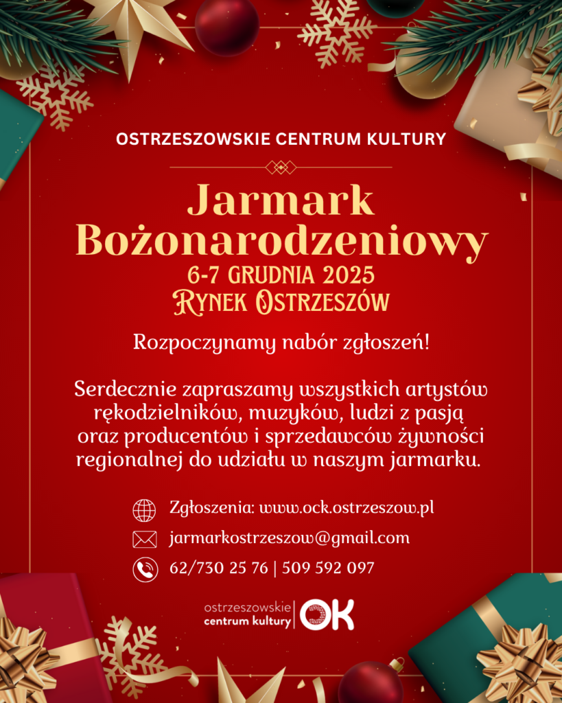 Jarmark Bożonarodzeniowy – OCK zaprasza wystawców