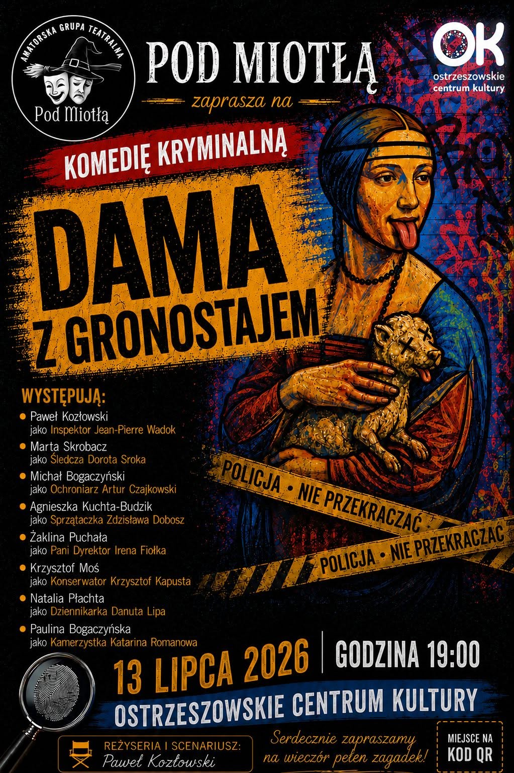 Komedia kryminalna „Dama z gronostajem”– zaprasza Teatr Pod Miotłą