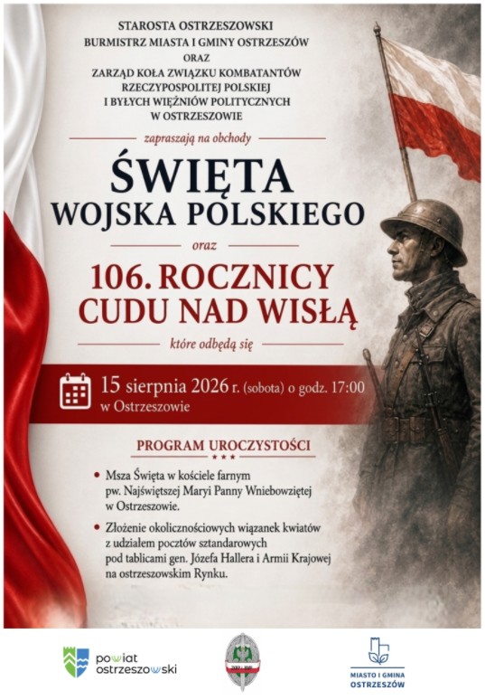 106 rocznica Bitwy Warszawskiej oraz Święto Wojska Polskiego