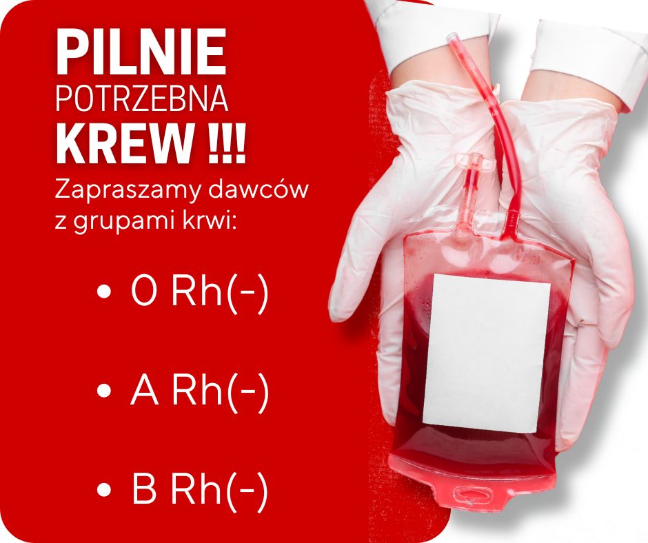 Niskie stany krwi. Regionalne Centrum Krwiodawstwa i Krwiolecznictwa apeluje o pomoc