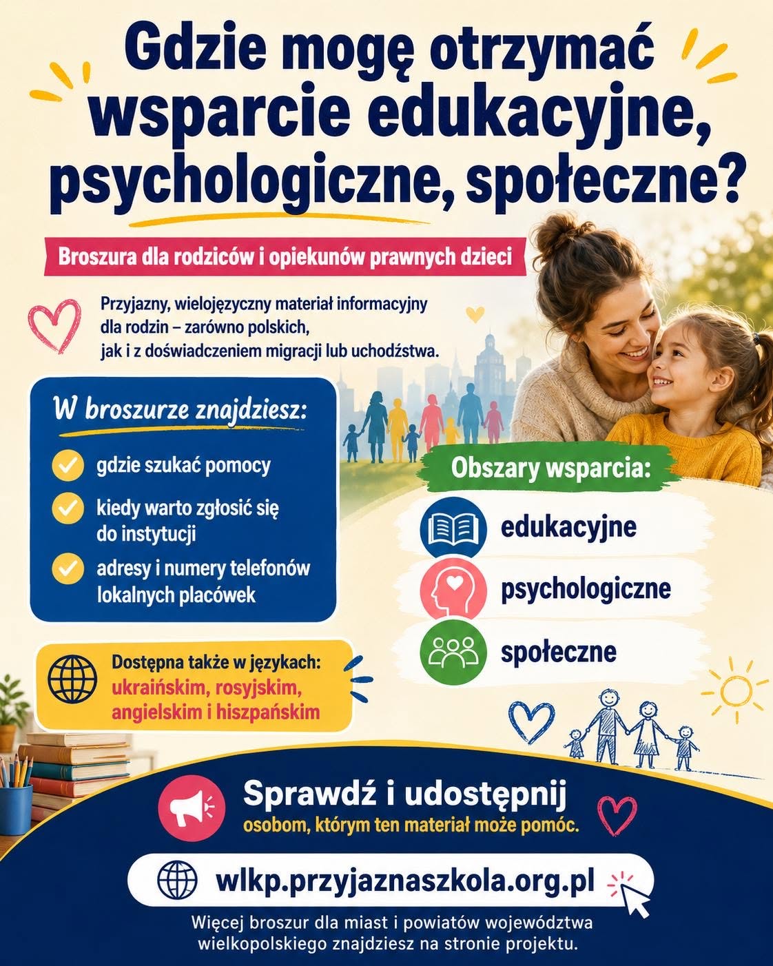 Wsparcie edukacyjne, psychologiczne i społeczne